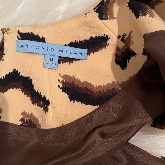 NEW Antonio Melani Tailored Career Sleeveless Midi Dress Cartagena Coffee Bean… - Picture 12 of 14